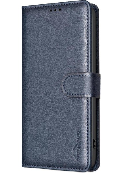 Realme 12 Pro Artı 5g Için Flip Case Pu Deri Cüzdan Manyetik Kart Tutucu (Yurt Dışından)