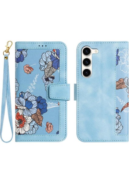 Samsung Galaxy S23 Kickstand Manyetik Kapatma Pu Deri Için Cüzdan Kılıf (Yurt Dışından)