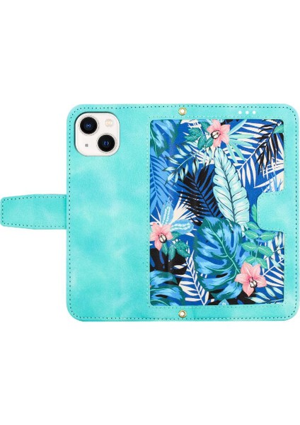 IPhone 14 Için Cüzdan Durumda Artı Kart Tutucu Pu Deri Anti Scratch Kapatma (Yurt Dışından)