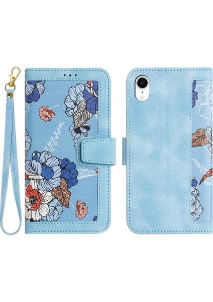 IPhone Xr Anti Scratch Kart Tutucu Pu Deri Kickstand Için Cüzdan Kılıf (Yurt Dışından)