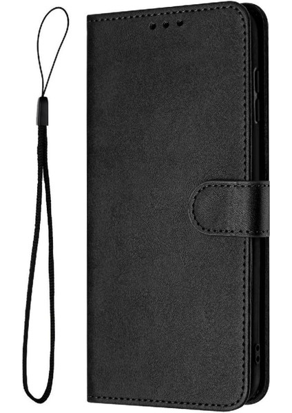 Kart Yuvası Kickstand ile IPhone 15 Pro Max Pu Deri Için Flip Case (Yurt Dışından)