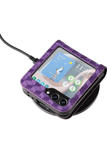 Samsung Galaxy Z Flip 6 Kart Yuvaları Tutucu Manyetik Kapatma Için Flip Case (Yurt Dışından) modelleri