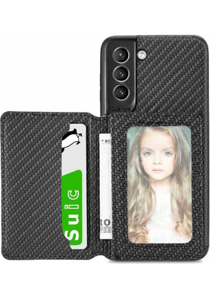 Samsung Galaxy S21 Artı Rfıd Engelleme Manyetik Kart Tutucu Standı (Yurt Dışından)