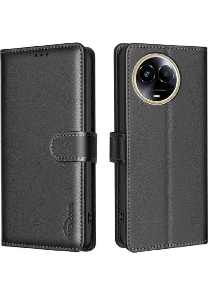 Realme 11X Rfıd Engelleme Cüzdan Kart Tutucu Kickstand Pu Için Flip Case (Yurt Dışından) indirimleri