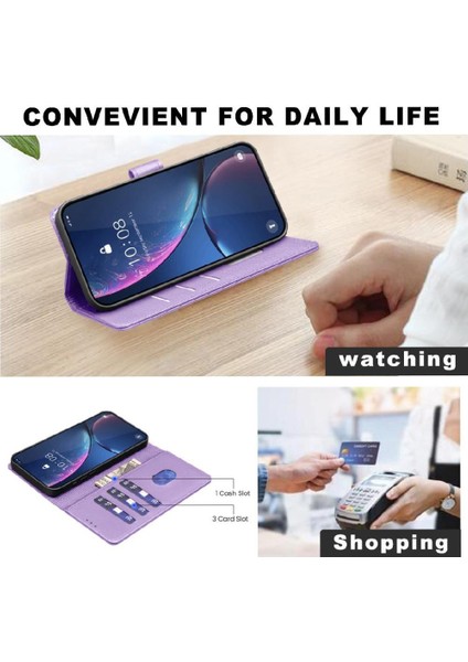 Bdt Shop Oppo A94 4g Için Flip Case Pu Deri Cüzdan Manyetik Kart Tutucu Kickstand (Yurt Dışından)