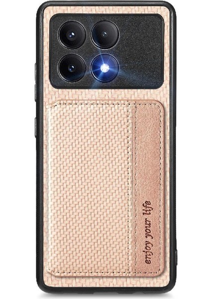 Xiaomi Poco X6 Pro Manyetik Kart Tutucu Komple Kamera Güvenliği Için Kılıf (Yurt Dışından)