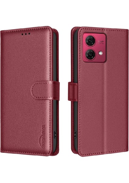 Motorola Moto G84 5g Kart Tutucu Kickstand Rfıd Engelleme Pu Için Flip Case (Yurt Dışından) indirimleri