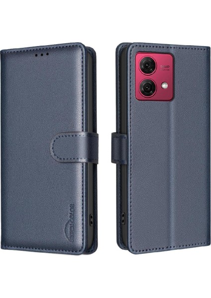 Motorola Moto G84 5g Kart Tutucu Kickstand Rfıd Engelleme Pu Için Flip Case (Yurt Dışından)