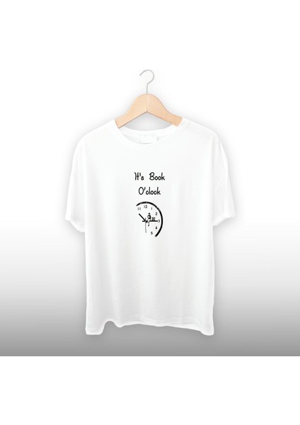 It's Book O'clock Detaylı Unisex Tişört
