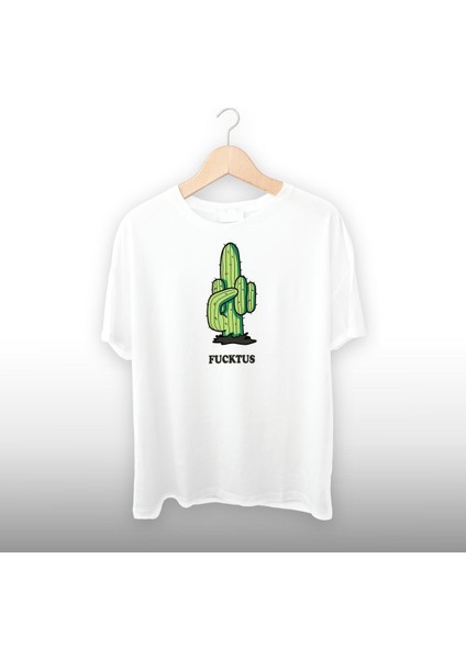 Fucktus Detaylı Unisex Tişört