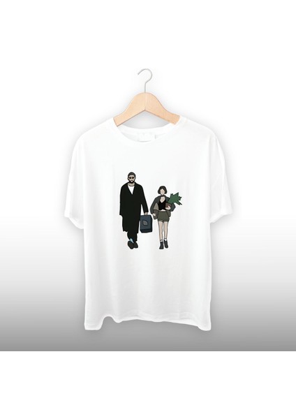 Leo ve Mathilda Detaylı Unisex Tişört