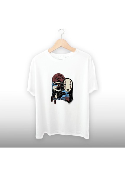 Hayalet Şehir Detaylı Unisex Tişört