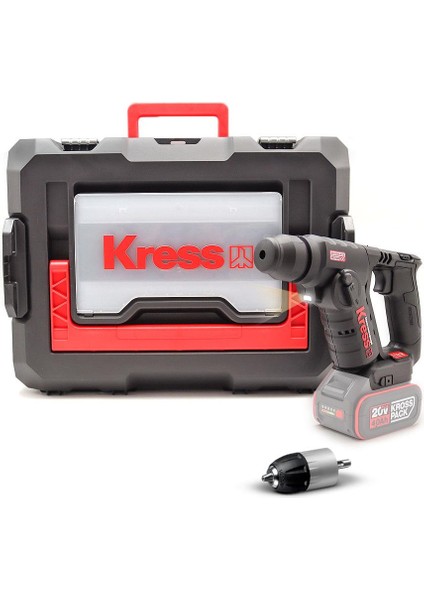 KUC50.91 20VOLT Kömürsüz 1.7j Profesyonel Sds-Plus Pnömatik Şarjlı Matkap + 10MM Mandren (Akü Dahil Değildir)