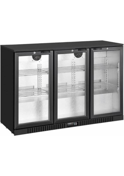 GDC-350-PT Üç Kapılı Bar Arkası Şişe Soğutucu, 295 Litre Iç Hacim, 300 W