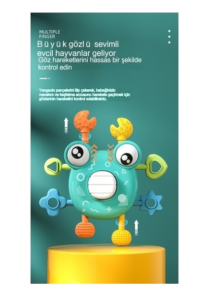 Janjon Star Bebek Parmak Itme Itme Müzik Küçük Yengeç Basın Siren Bebek Kavrama Oyuncak Bebek Erken Eğitim Eğitici Oyuncak (Yurt Dışından) fiyatları