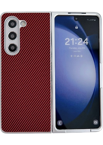 Samsung Galaxy Z Fold5 Için Kevlar Karbon Fiber Kılıf (Yurt Dışından)