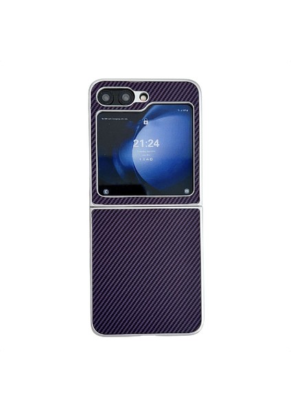 Samsung Galaxy Z Flip6 Için Kevlar Karbon Fiber Kılıf (Yurt Dışından)