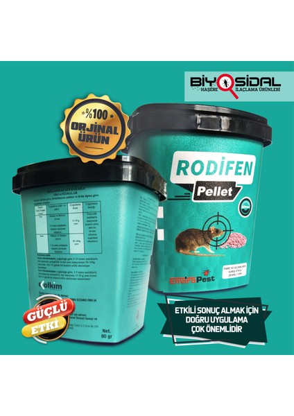Pellet Fare ve Sıçan Yemi indirimleri