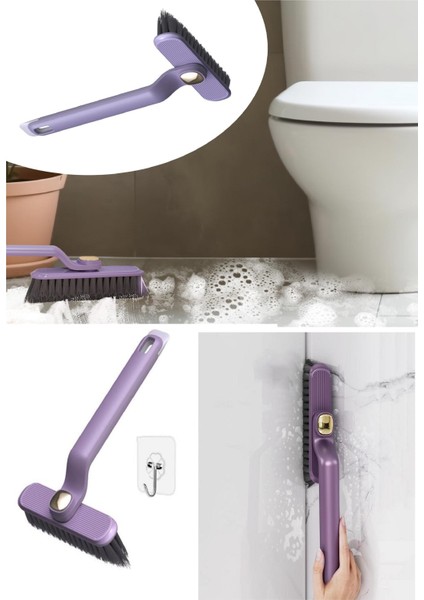 360 Derece Dönen Cımbızlı Askılı Fırça Çok Amaçlı Tuvalet Banyo Temizlik Fırçası fırsatları