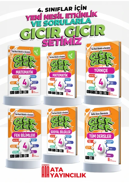 Ata Yayıncılık 4. Sınıf Gıcır Gıcır 6'Lı Set