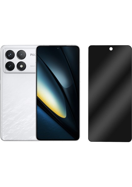 Poco F6 Pro / Xiaomi Redmi K70 Pro Privacy Gizlilik Filtreli Tam Kaplayan Tempered Cam - AL3125