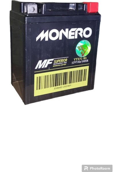 12V 7AH Yüksek Akü (113*70*132MM) Monero Motosiklet Aküsü (2024ÜRETIM)