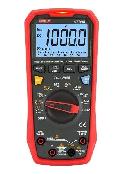 UT-161E Dijital Ölçü Aleti ,1000V True Rms Dijital Multimetre