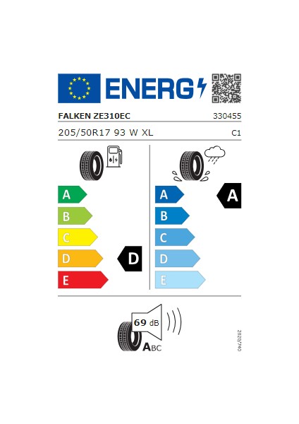 205/50 R17 93W Xl Zıex Ze310 Ecorun Oto Yaz Lastiği ( Üretim Yılı: 2024)