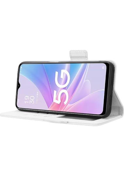 Oppo A78 5g Pu Deri Manyetik Kart Yuvaları Tutucu Cüzdan Tarafı Için Kılıf (Yurt Dışından)