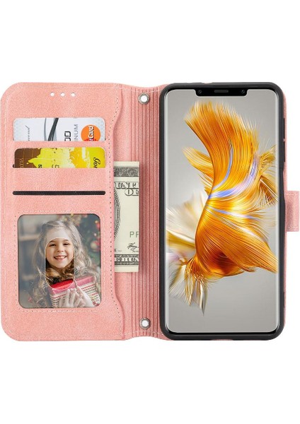 Huawei Mate 50 Pro Için Flip Case Kayış Kart Tutucu Manyetik Kapatma Pu (Yurt Dışından)