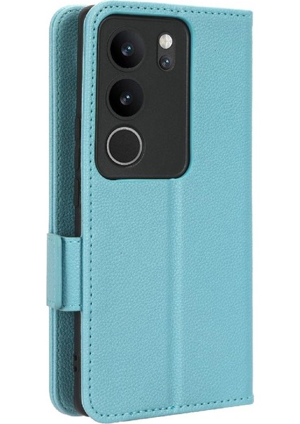Vivo V29 5g Pu Deri Manyetik Kart Yuvaları Için Kılıf Tutucu Cüzdan Yan (Yurt Dışından)