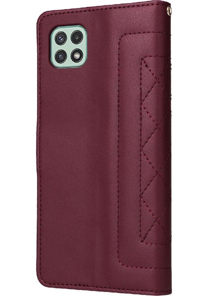 Samsung Galaxy A22 5g Için Flip Case Darbeye Basit Iş Cüzdan (Yurt Dışından) indirimleri