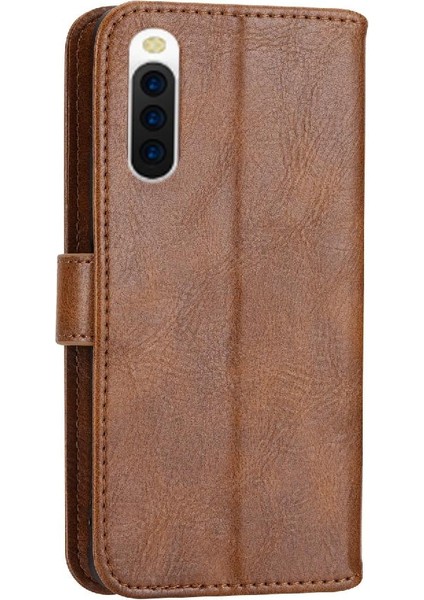 Bdt Shop Sony Xperia 10 V Için Flip Case Manyetik Kapatma Kart Tutucu Pu Deri (Yurt Dışından)