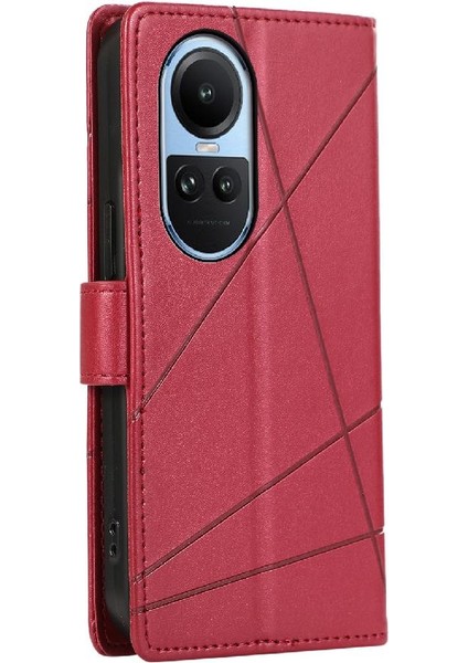Oppo Oppo 10 5g Için Flip Case Darbeye Üç Kart Yuvaları Şok Emici (Yurt Dışından)