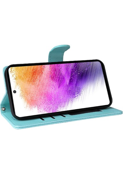 Samsung Galaxy A73 5g Için Flip Case Cüzdan Deri Kılıf Basit Iş (Yurt Dışından)