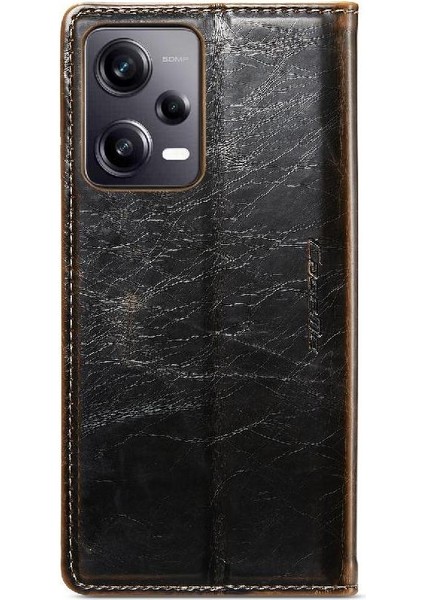 Xiaomi Redmi Not 12 Için Flip Case Pro 5g Kart Tutucu Manyetik Cüzdan Pu (Yurt Dışından)