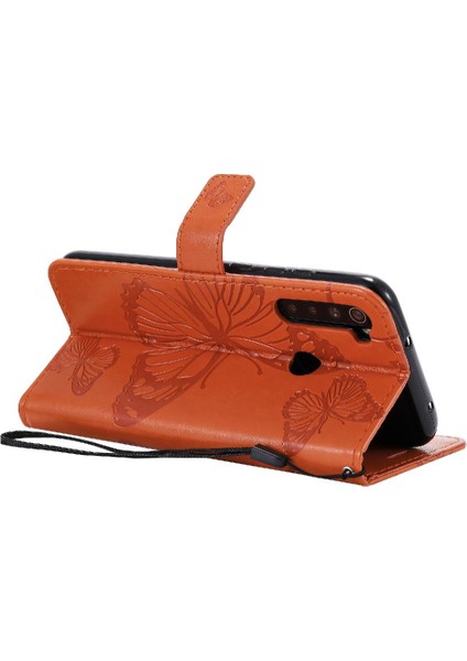 Kart Yuvası Standı ile Xiaomi Redmi Not 8 Için Flip Case Kickstand Pu (Yurt Dışından)