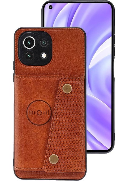 Cüzdan Kılıf Xiaomi 11 Lite 5g Ne Buit Demir Kickstand Darbeye (Yurt Dışından)