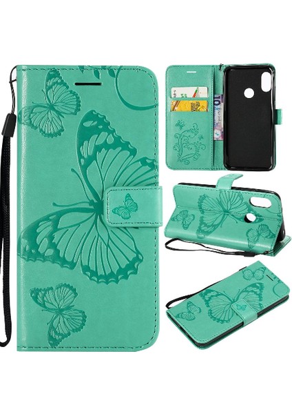 Xiaomi A2 Lite Için Flip Case Kart Yuvası ile Pu Deri Manyetik Kapak Çevirin (Yurt Dışından)