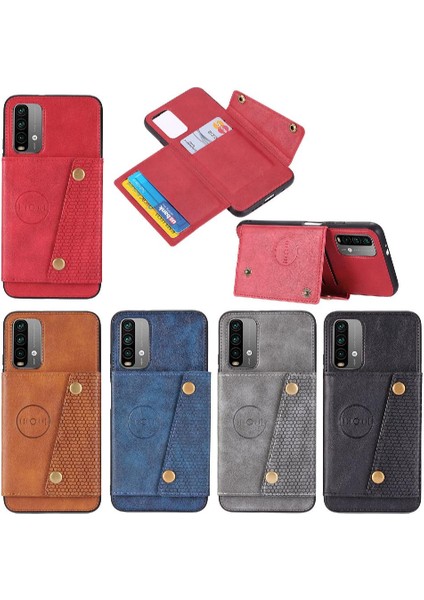 Xiaomi Poco M3 Kart Tutucu Kickstand Cüzdan Kılıf Buit Için Cüzdan Kılıf (Yurt Dışından)