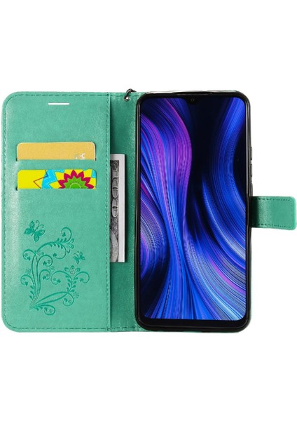 Kart Yuvası ile Xiaomi Redmi 9 Pu Deri Flip Kickstand Için Flip Case (Yurt Dışından) fırsatları