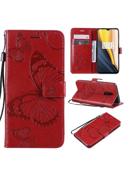 Oneplus 6t Için Flip Case Pu Deri Darbeye Kapak ile Kickstand Çevirin (Yurt Dışından)