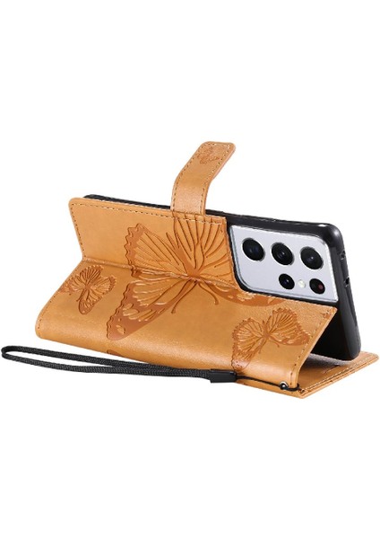 Samsung Galaxy S21 Ultra Manyetik Kapak Flip Kickstand Pu Deri (Yurt Dışından) fiyatları