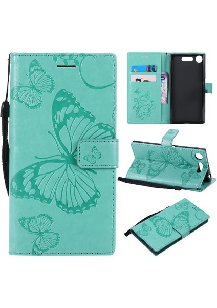 Sony Xperia Xperia Için Kart Yuvası Standı ile Flip Case Kickstand Pu (Yurt Dışından)