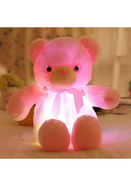 30 cm LED Peluş Teddy Bear Oyuncak (Pembe) (Yurt Dışından)