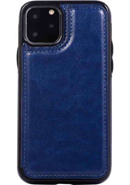 Kart Tutucu Kickstand ile IPhone 11 Pro Max Pu Deri Için Cüzdan Kılıf (Yurt Dışından)