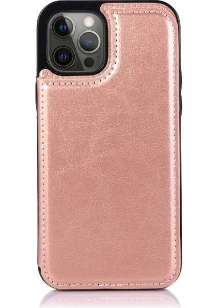 Cüzdan Kılıf IPhone 13 Pro Kart Yuvaları Pu Deri Kart Tutucu Toka ile (Yurt Dışından) modelleri