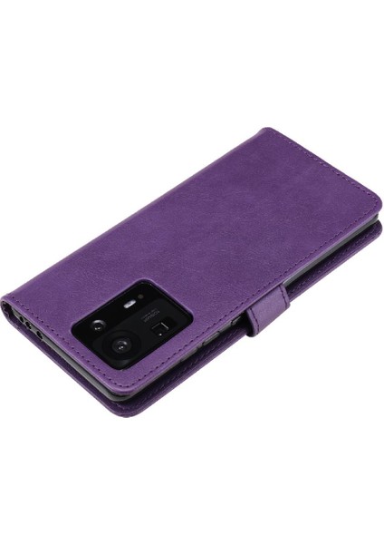 Bdt Shop Kart Yuvası ile Xiaomi Mix 4 Için Flip Case Iş Cüzdan Telefon Kılıfı Katı (Yurt Dışından)