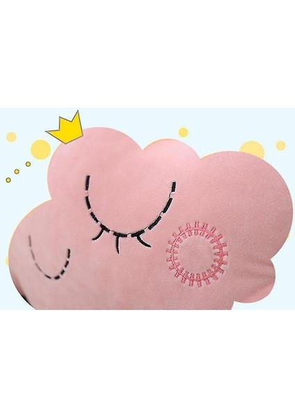 Doldurulmuş Hayvanlar 60 cm Bulut Peluş Yastık Yumuşak Kanepe Dinlenme Yastık Bulut Dolması Oyuncaklar L Noel Hediyesi Kawaii Yastık Peluş Pembe (Yurt Dışından)