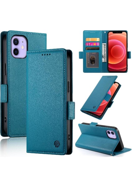 IPhone 12 Cüzdan Günlük Kullanım Için Flip Case Kart Yuvaları Flip Iş (Yurt Dışından)